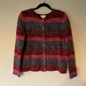 Christopher & Banks 15% Mohair Button-Down Sweater. Size Small.